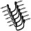 6 Pack 6 Inch Guitar Patch Cable, Instrument Guitar Pedal Cable Right Angle Flat Patch Cable 1