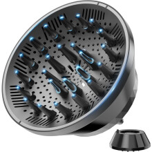 Diffuser Attachment for Hair Dryer - Universal Large-Collapsible Design Fits 1.5-3.2 Inch, for Thick, Long, Curly, Wavy