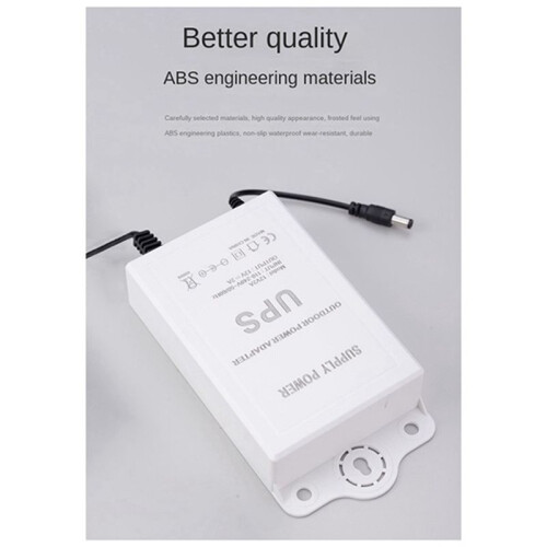 12V-2A Uninterruptible Power Supply for WiFi, Modem, Router, Security Camera  UPS Battery Backup Protector US PLUG