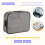 Important File Pocket Holder,Document Organizer Box,Oxford Waterproof Document Storage Bag with Safe Code Lock (Gray) 4