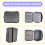 Important File Pocket Holder,Document Organizer Box,Oxford Waterproof Document Storage Bag with Safe Code Lock (Gray) 7