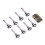 PCIE Express 8 Serial  Controller Card  PCIe DB9 RS232 Adapter  PCI-E COM Card 15 KV ESD Protection 1