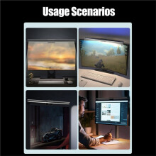 LED Computer Monitor Light Bar Eye Care Dimmable Table Lamp for Work Game Learning Reading Atmosphere Lighting