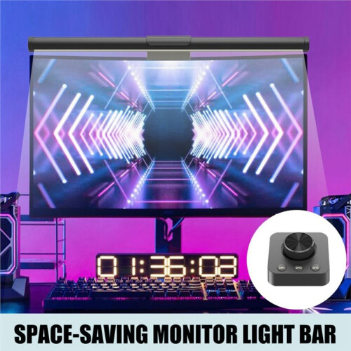LED Computer Monitor Light Bar Eye Care Dimmable Table Lamp for Work Game Learning Reading Atmosphere Lighting