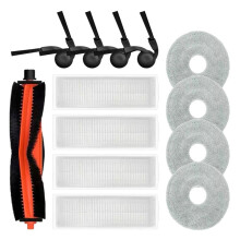For S40 Pro / OV71GL Robot Vacuum Replacement Main Side Brush HEPA Filter Mop Cloth Accessories(13pcs)