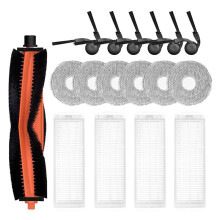 Pièces de Rechange pour Aspirateur Robot pour S40 Pro / OV71GL : Brosse Latérale Principale, Filtre HEPA, Chiffon de Nettoyage (17 Pièces)