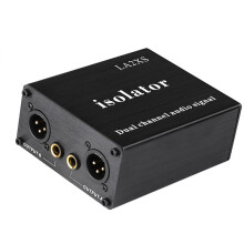 2-Channel XLR Audio Isolator Noise Reduction Filter Eliminates Current Noise 6.5 XLR Mixer Audio Isolators