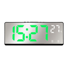 Multifunctional Electronic Clock Simple Multifunctional  Screen Clock Alarm Clock Bedside Clock,B