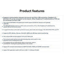 Voor Raspberry Pi 4G-Uitbreidingskaart SIM7600G-H 4G HAT (B) LTE Cat-4 4G 3G 2G GNSS-Positionering Wereldwijd voor RPi Zero W