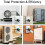 HVAC Wall Penetration and -Set Cover Kit, Separable AC  Setting Wall Cover Plate Kit 5