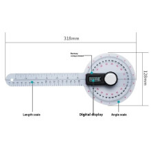 Digital Goniometer 0-180 Elektronisk Vinkelmätare för Ledmobilitet Kroppsrehabilitering Fysioterapi