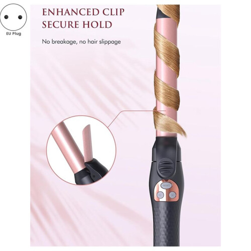 Automatic Fast Heating Rotary Curling Iron, Temperature Curling Iron, Dual Voltage Ceramic Curling Iron EU Plug
