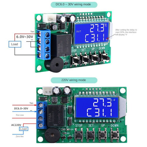 XY-T01 Digital Thermostat Heating Refrigeration Digital Temperature Control  Temperature Controller Module 1