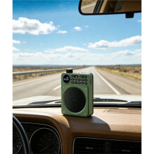 Digital FM Radio HD Display 76-108mhz Radios Wireless 5.3 Speaker Portable Voice Amplifier with USB Slot