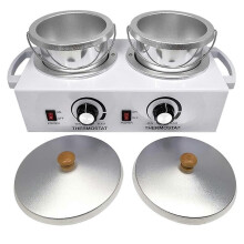Electric Chocolate Tempering Machine with Dual Pots, 200W 2kg Large Capacity, Adjustable Temperature Control for Home Bakery and Small Commercial Use
