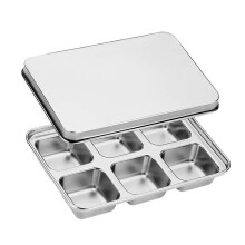 Forma de Gelo de Aço Inoxidável com Tampa Antivazamento, Produção e Armazenamento de Cubos de Gelo para Congelador Doméstico