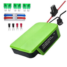 Adapter Akumulatorowy Power Wheel do Akumulatora Litowego dla Greenworks 40 V 29472 29252 29252 z Bezpiecznikiem i Zaciskiem Kablowym