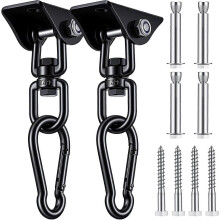 Kit de suspensão de aço inoxidável 304, 2 peças, rotação 360 silenciosa, fixação para madeira e concreto