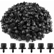 Micro Gotejador 360 Ajustável 8 Orifícios, Vazão 0-70 L/h, Conexão 1/4", Compatível com Mangueira 4mm