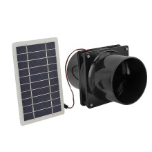 Ventilador Solar Exaustor para Galinheiros Estufas Abrigos com Painel Monocristalino