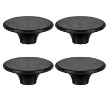 4 set di pomelli in bachelite nera per coperchi di pentole in ghisa smaltata, compatibili con Le Creuset, Aldi e Lodge.