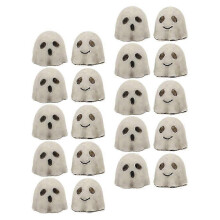 Halloween Ghost Statues for Decoration, Resin Miniature White Figurines, 20Pcs