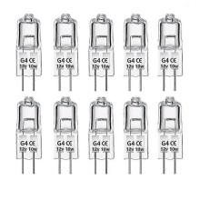 Compatível com G4 Lâmpada LED 12V 10W 2700K 140LM Dimerizável Sem Cintilação CRI80+ Vida Longa 2000h