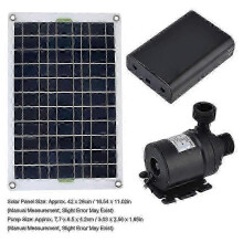 Pompe à eau solaire 50 W 800 l/h 12 V CC avec panneau solaire pour jardin, piscine et aquarium