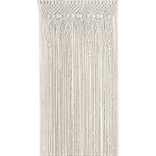 Tapisserie murale en macramé de coton tissé à la main, 90 x 180 cm, idéale pour un décor de mariage ou une décoration de chambre.