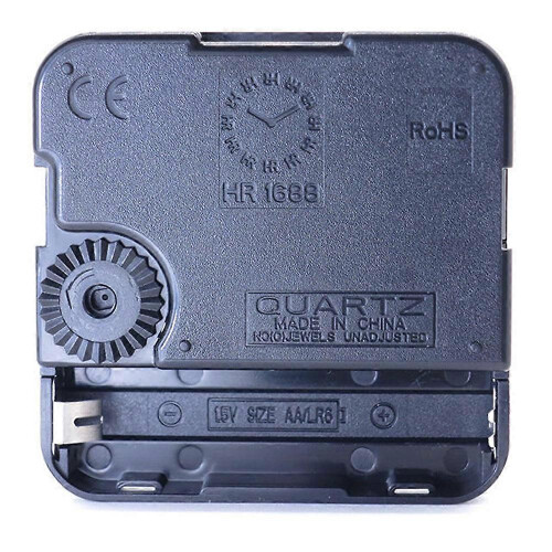 Quartz Clock Movement Mechanism 17mm 9.7mm Compatible with HR1688 2-Pack