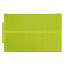Tapis égouttoir en silicone pour sécher la vaisselle, résistant à la chaleur et antidérapant, vert