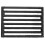 Fireplace Grate Rectangular Barbecue Grate Iron Firewood Grate for Outdoor Grilling 1