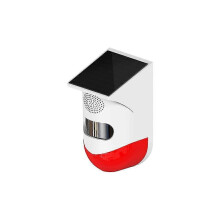 Sirène de sécurité solaire avec détecteur de mouvement, télécommande, étanche IP67, alarme extérieure de 120 dB