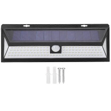 Lâmpada Solar com Sensor de Movimento para Exterior, Painel Solar e Bateria Recarregável, à Prova d'Água, Instalação Fácil