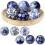 Decorative Ceramic Balls Blue White Porcelain Orbs for Home Decor Table Centrepiece 1
