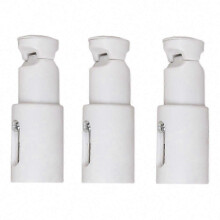 Ensemble de 3 supports universels pour porte-serviettes, réglables de 65 à 82 mm, en acier, compatibles avec les barres droites et courbes.