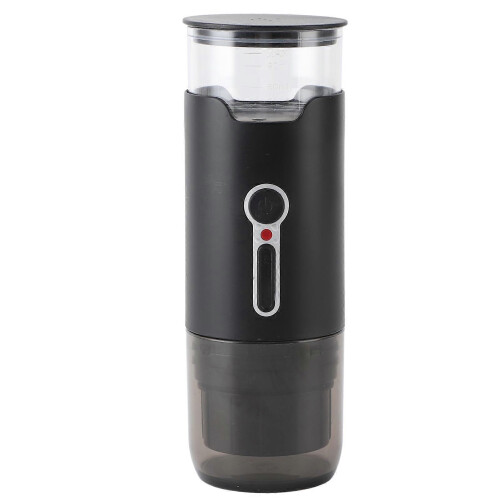 Macchina da caffè portatile ricaricabile con pressione di 15 bar, USB, wireless, a capsule,