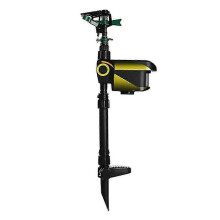 Arroseur répulsif pour animaux activé par le mouvement solaire avec détecteur PIR pour la protection du jardin et de la pelouse