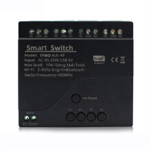 Tuya 4CH Wifi Relay Module Toegangscontrole Schakelaar APP RF Afstandsbediening 433M Werkt met Alexa Home