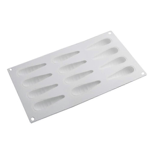 Molde de Silicone 12 Cavidades Cenoura para Bolos e Mousses