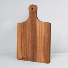 Massief houten snijplank, antislip, vormvast, comfortabele grip, voor vlees, groenten en fruit, keukengebruik