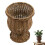 Vaso de Bambu Trançado à Mão 8 Polegadas, Vaso de Flores para Interior Exterior Casa Jardim Escritório 1