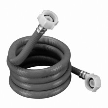 5 m joustava pesukoneen tuloletku, pikaliitin, vuotamaton aallotettu letku, sopii useimpiin päältä ja edestä täytettäviin pesukoneisiin