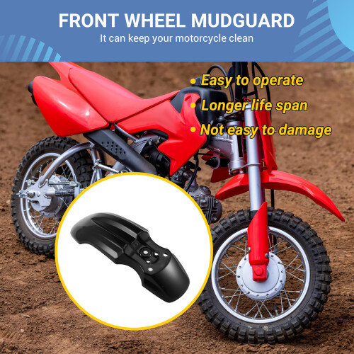 Plastic Front Wheel for  Protector for  CRF50 Dirt Pit Bike (Black) 2