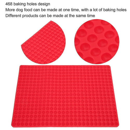 Molde de silicone para biscoitos de cão com 468 cavidades de 1,2 cm 2