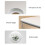 Aquário de Mesa Pequeno 7 Polegadas com Filtro e Iluminação LED, Formato Cubo Branco para Decoração 5