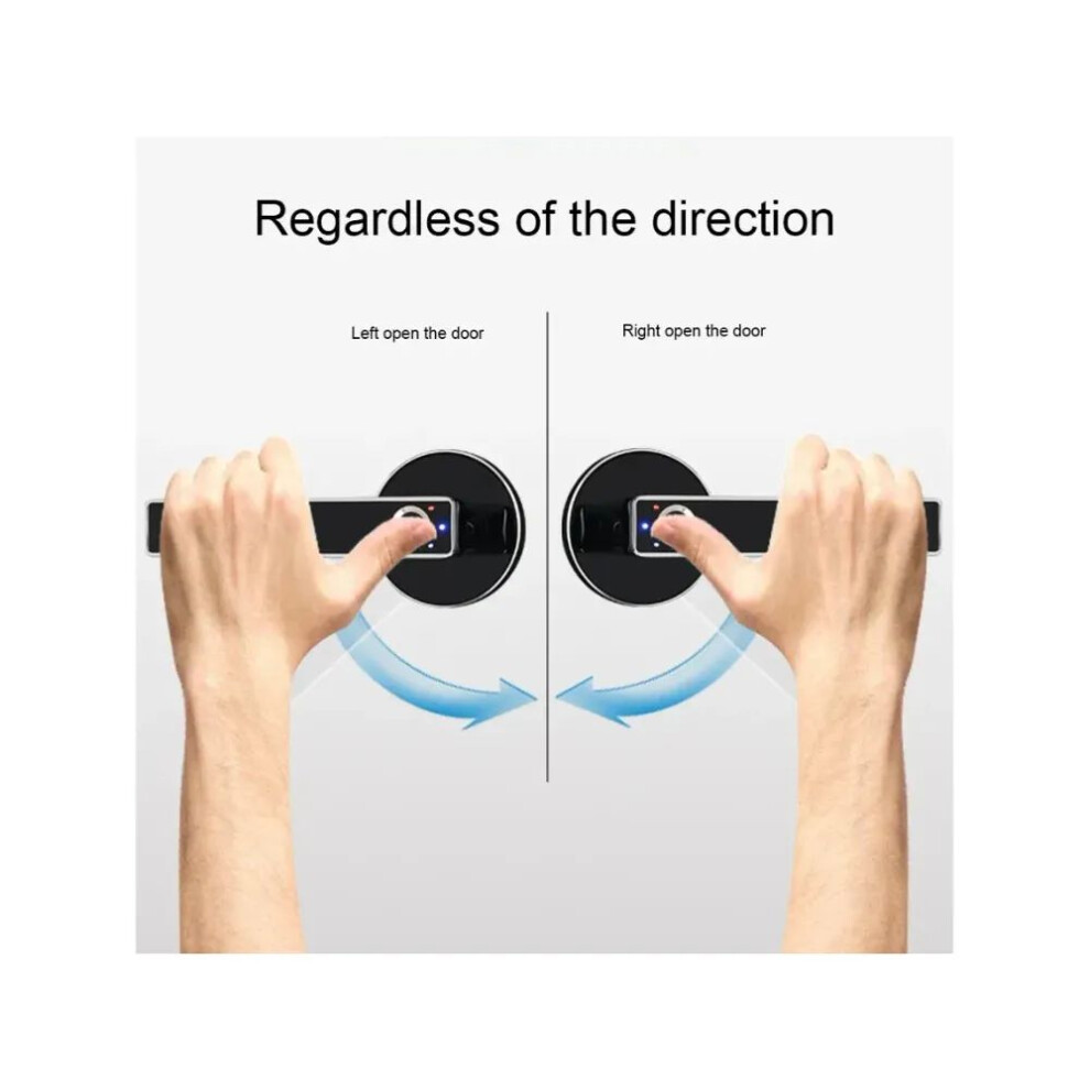 Brilvibera Smart Keyless Fingerprint Security Door With Anti-Theft Lock And Biometric Semiconductor 9442156594759