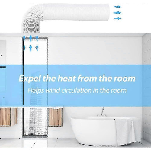 Mangueira de Ar Condicionado Móvel 150mm x 1.5m Compatível com PP Flexível para Exaustão e Ventilação 1