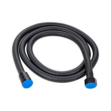 Tubo doccia flessibile 60 cm nero acciaio inossidabile, antigroviglio, compatibile con rubinetti doccia standard