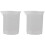 Plastic Measuring Cup Beaker, 2 Pack 100ml Clear White Graduated Measuring Beaker for Lab Kitchen 1